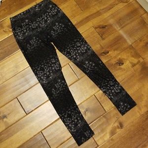 Lularoe Leggings, Black and Grey Print
